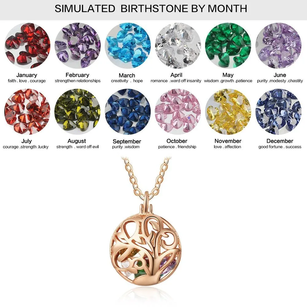 Personalized Rose Gold Hollow Pendant