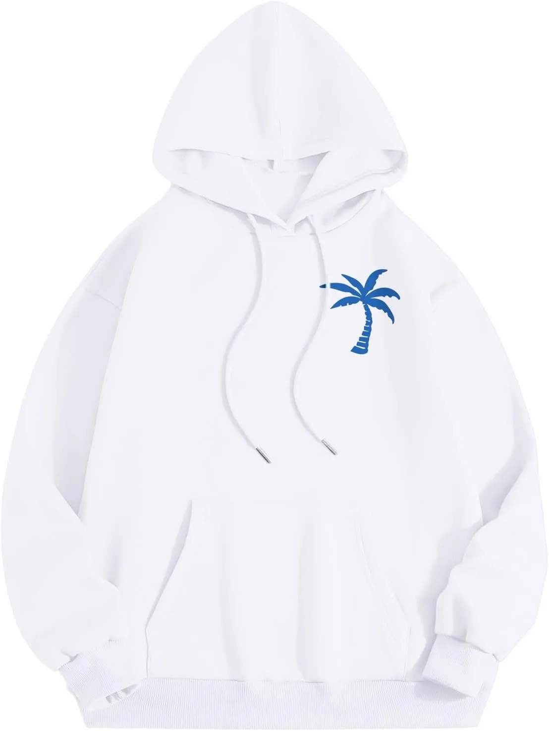 Pink Graphic Hoodie for Women Cute Preppy Sweatshirt Long Sleeve Pink Puff Graphic Pullover for Teen Girls