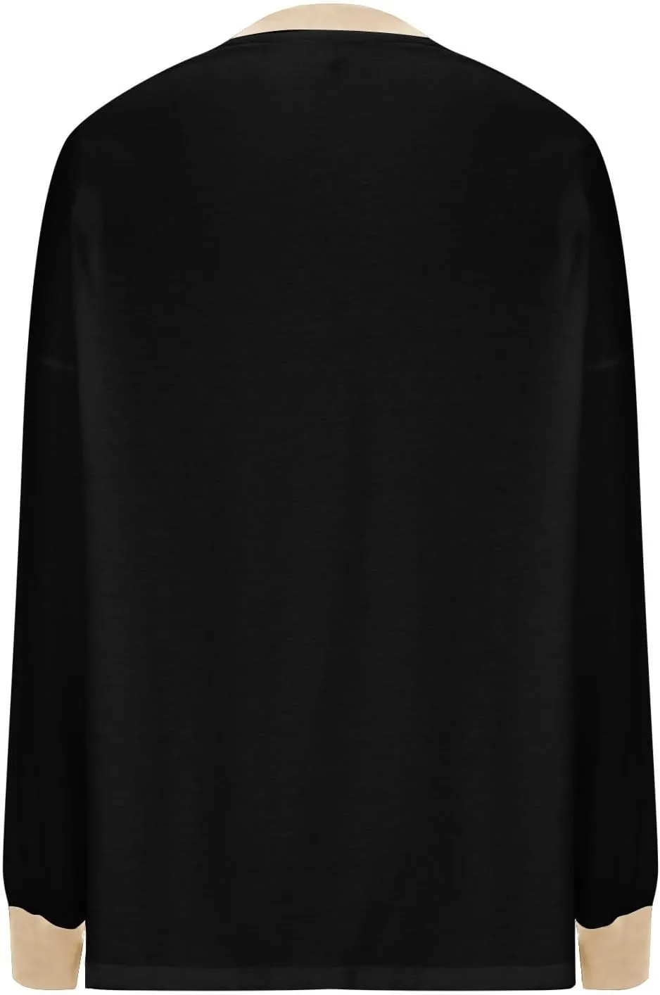 Plus Size Tops for Women Casual Long Sleeve Hoodie Round Neck Color Block Sweatshirts Daily Trendy Pullover Top