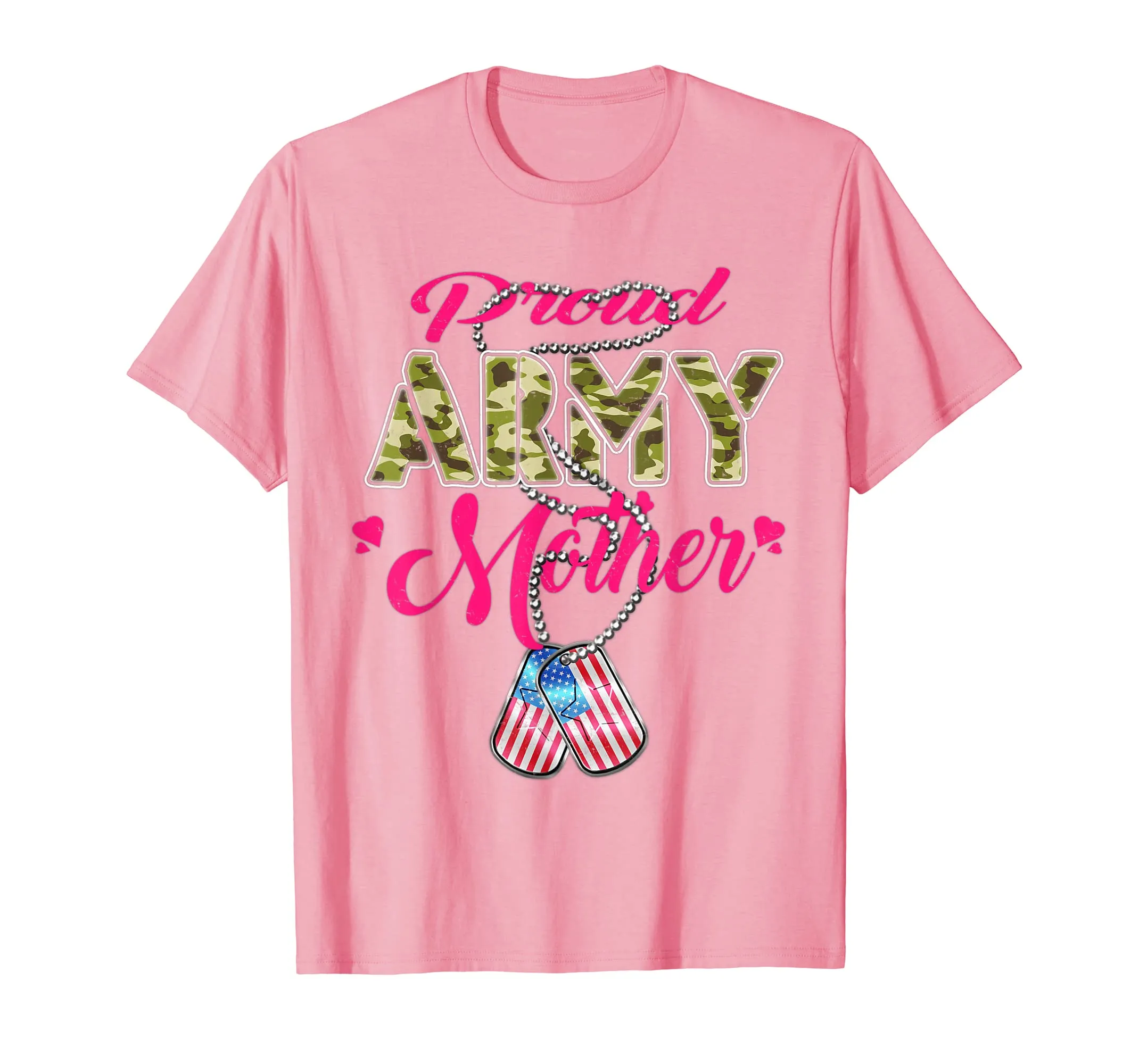 Proud Army Mother Shirt US Dog Tag Pride Military Mom Gifts