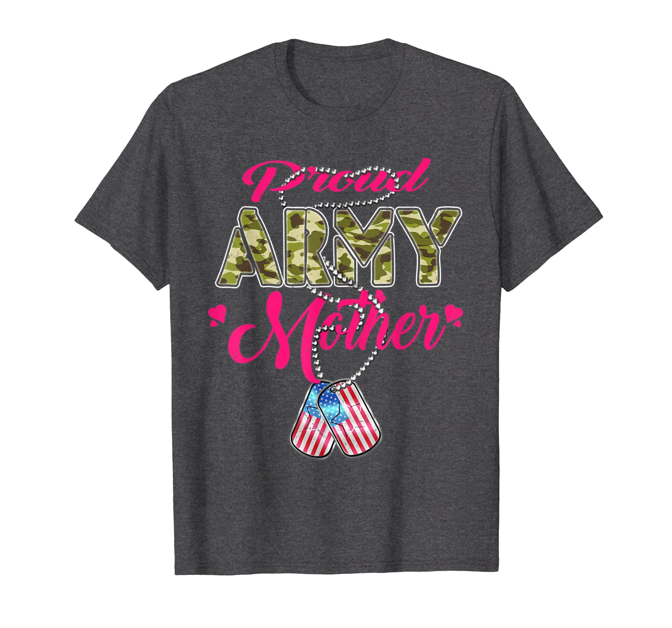 Proud Army Mother Shirt US Dog Tag Pride Military Mom Gifts