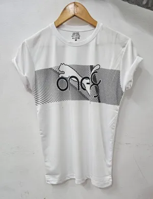 Puma Men's Half Sleeve Printed White Polyester T-shirt