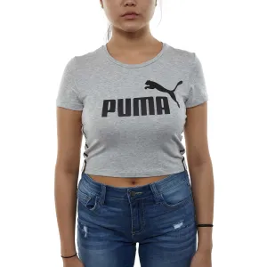 Puma Tape Logo Cropped Tee Womens Style : 852135