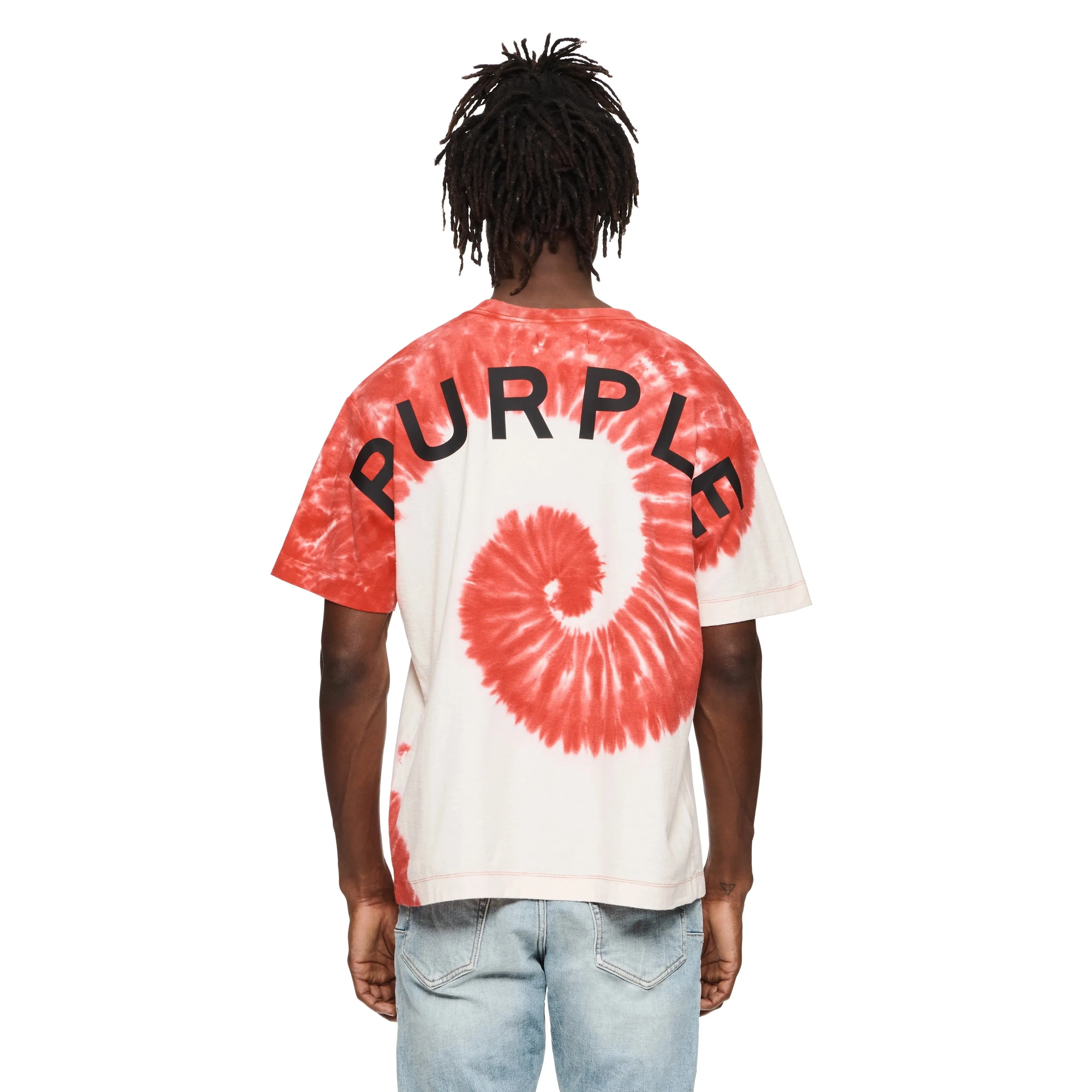 Purple Brand Curve Wordmark High Risk Red T-Shirt