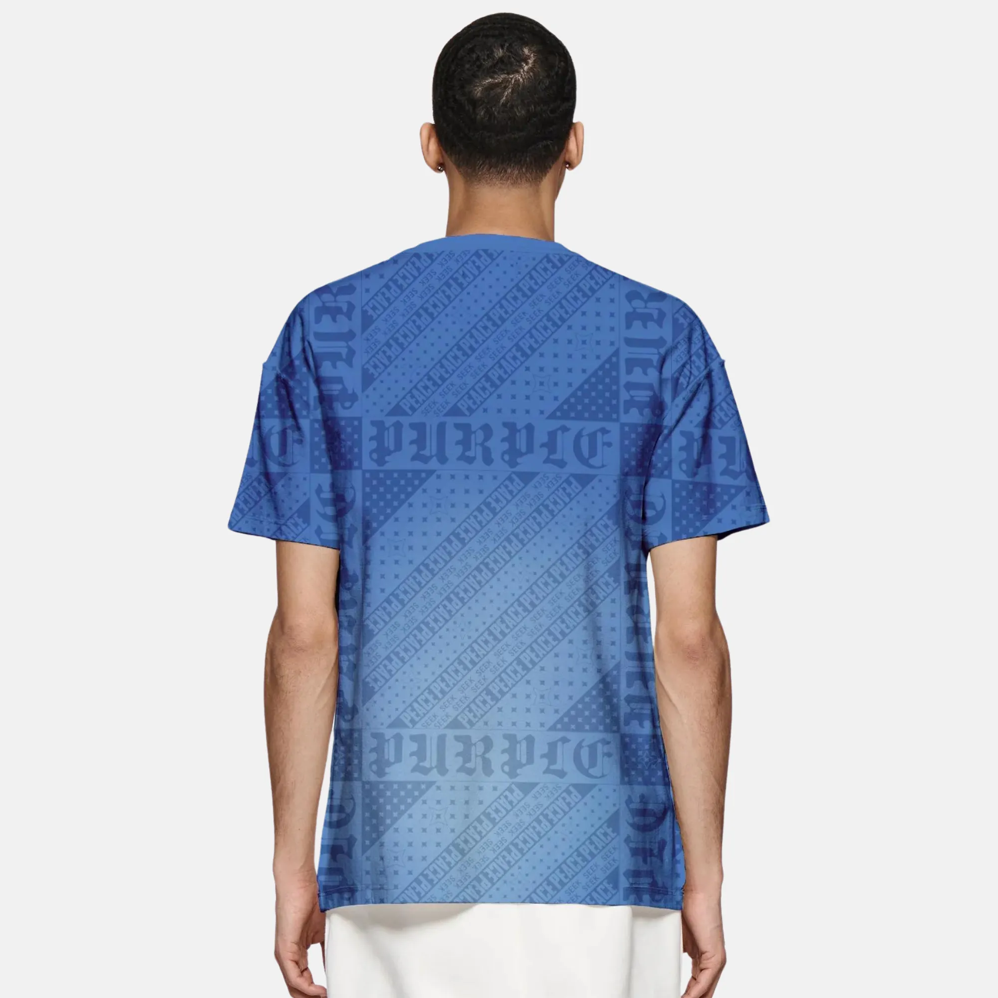 Purple Brand Flag Bandana Blue T-Shirt