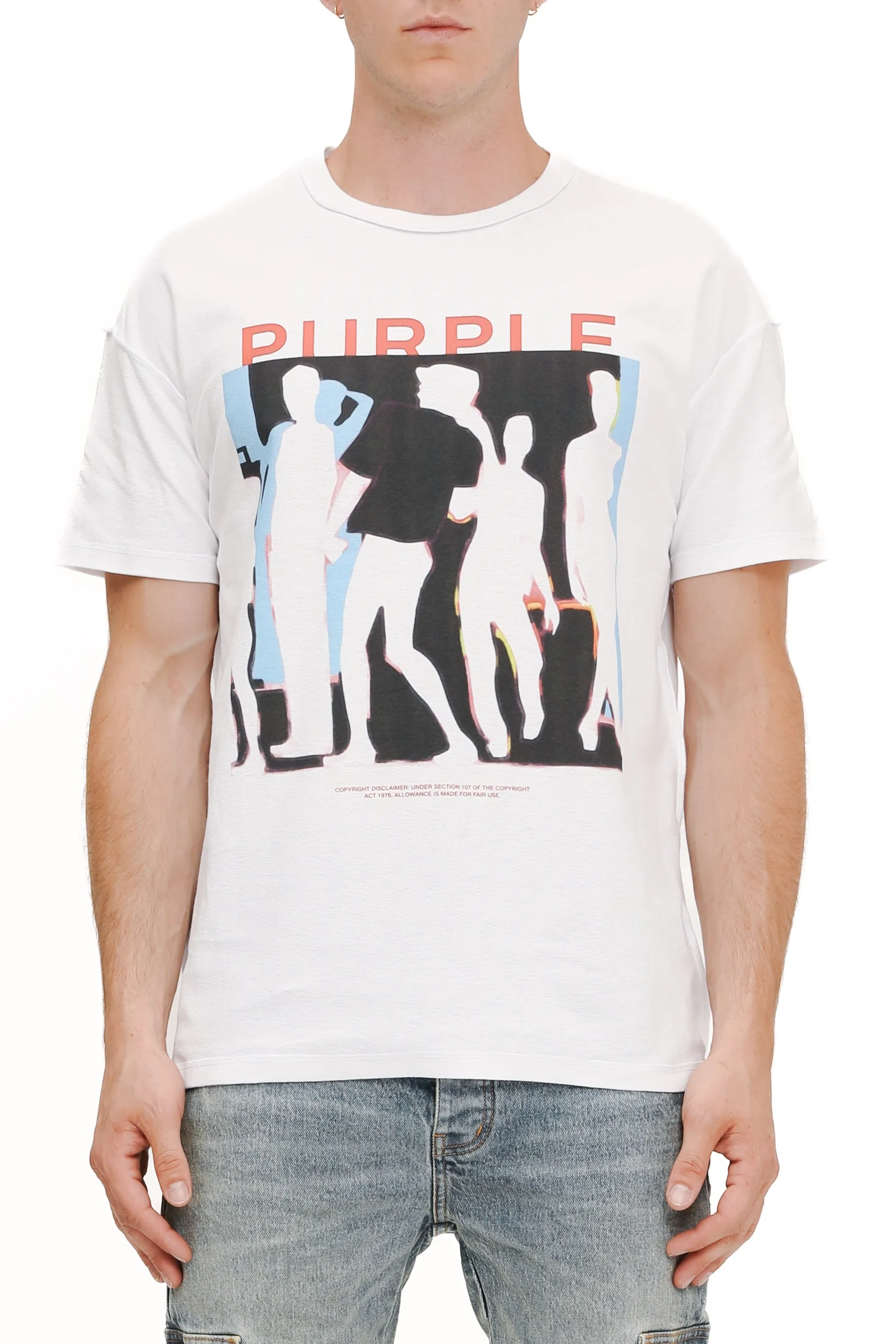 Purple Brand Textured Inside Out Tee (WHITE)
