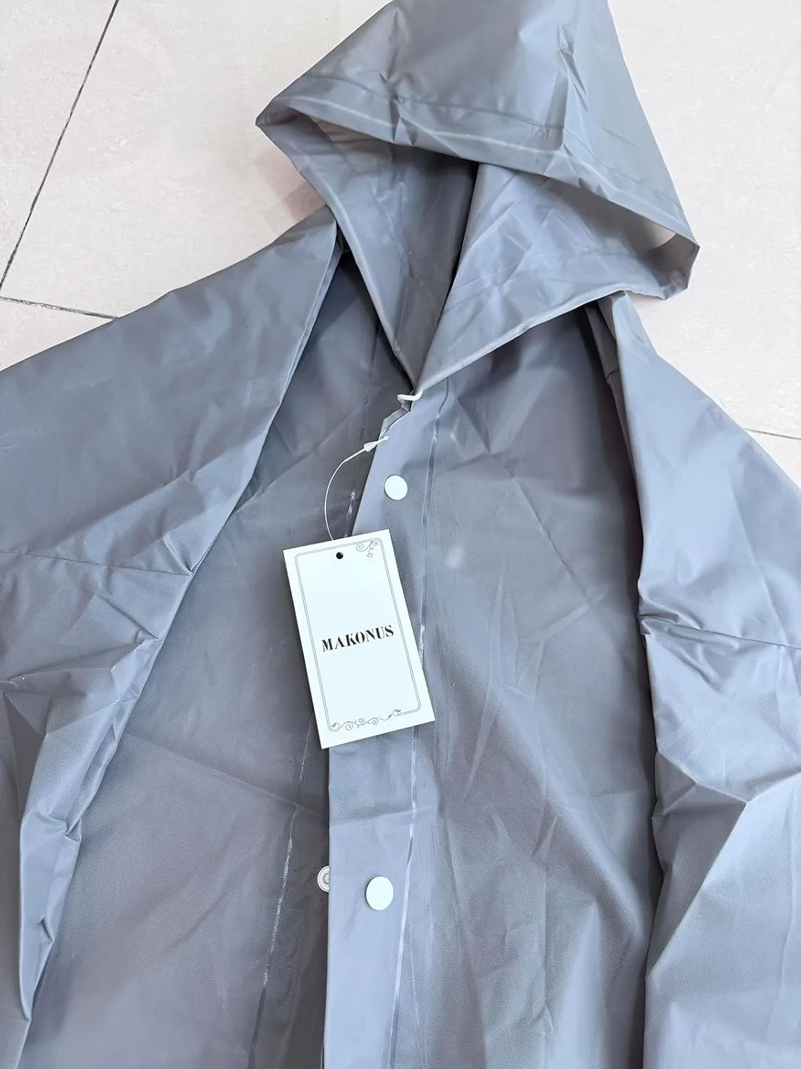 Rain Ponchos for Adults, Reusable Raincoats for Women and Men - Packable Rain Jackets with Drawstring Hood
