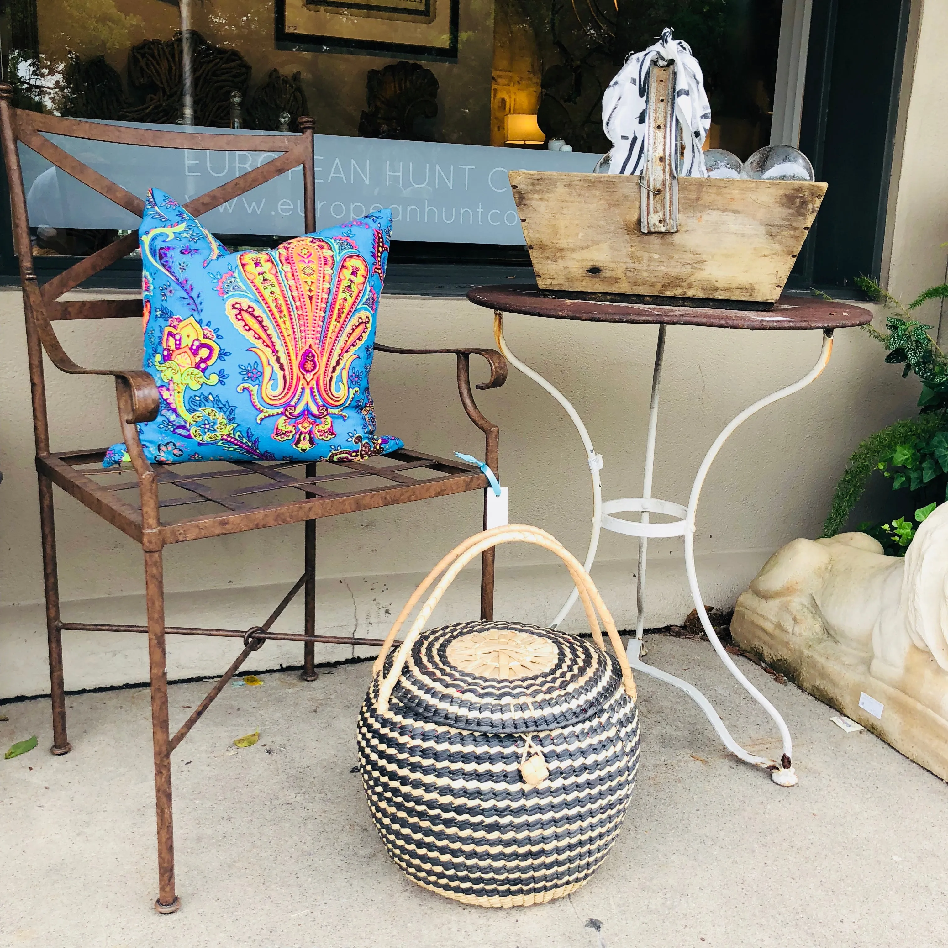 Raya Woven Bucket Tote