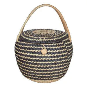 Raya Woven Bucket Tote