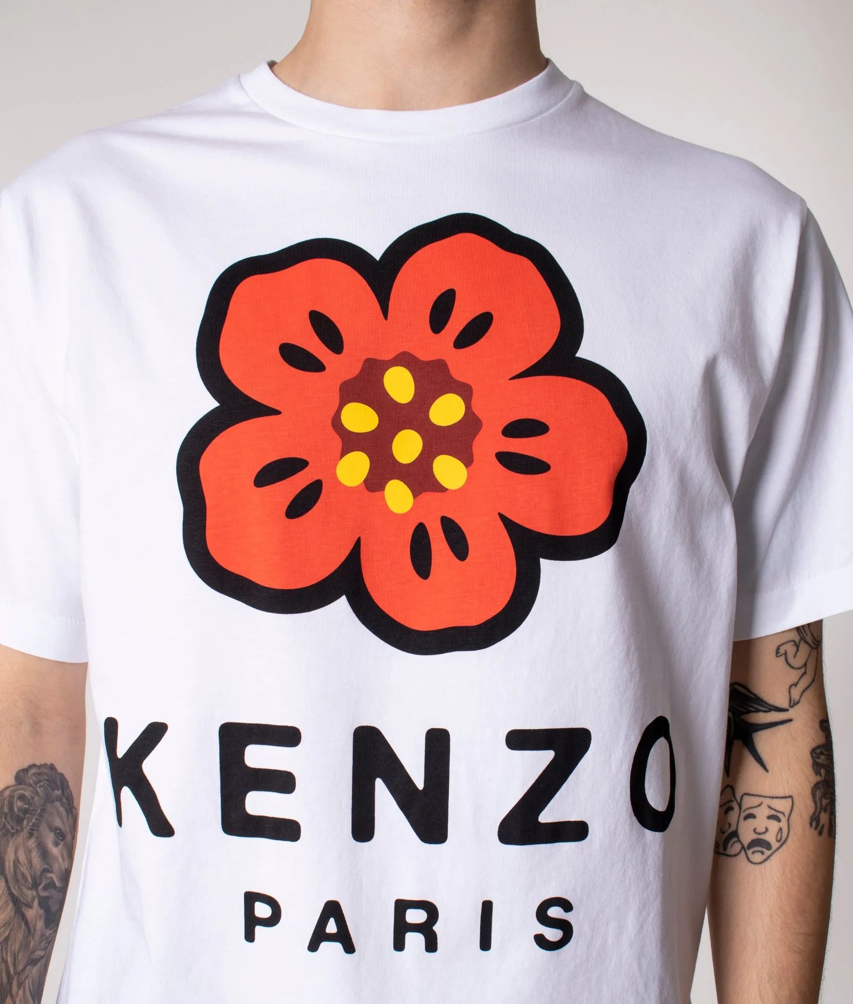 Relaxed Fit Boke Flower Logo T-Shirt