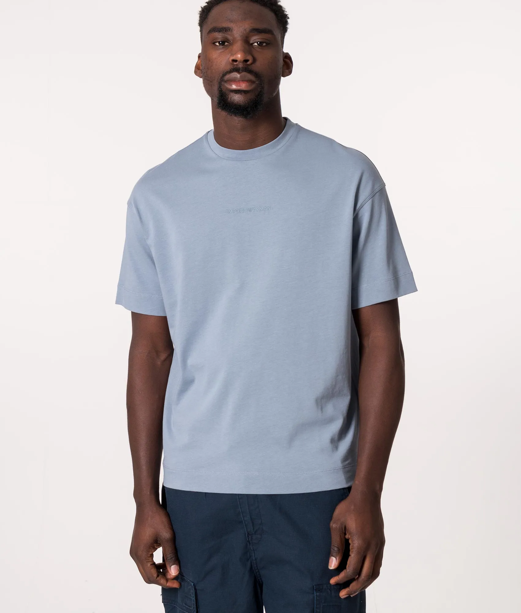 Relaxed Fit Bold Rubberised Logo T-Shirt