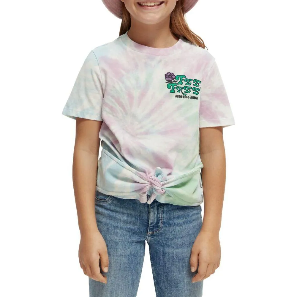 Relaxed-Fit Knotted Tie-Dye Tee