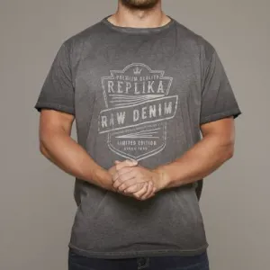 Replika Faded denim style T-Shirt K