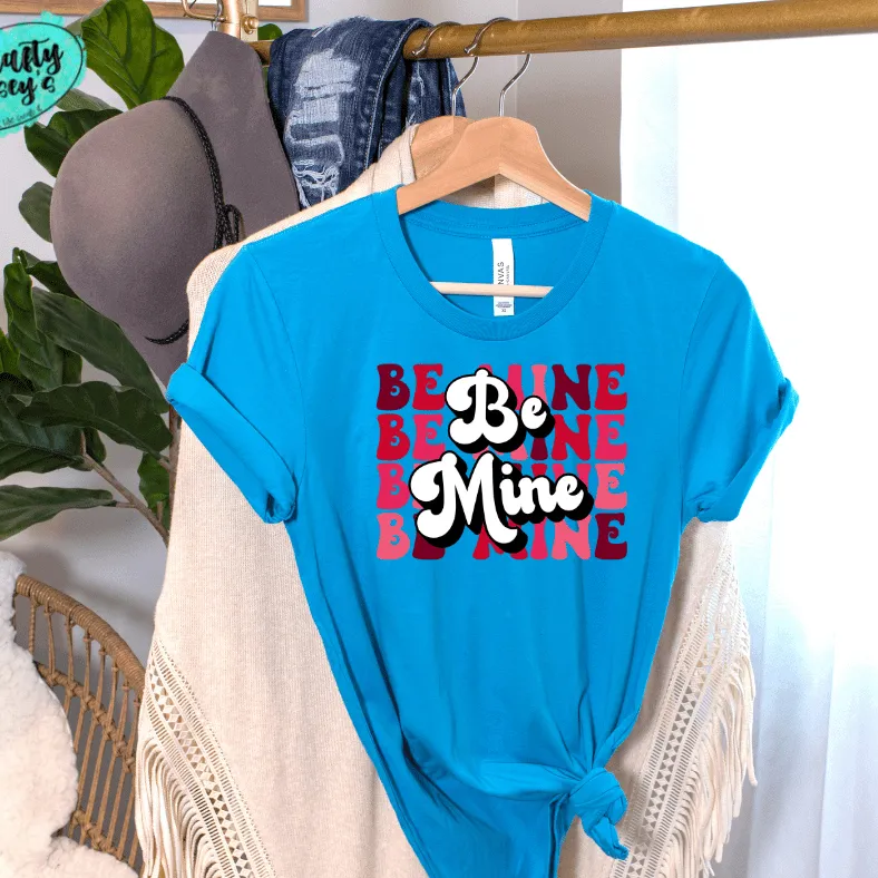 Retro Be Mine- Valentines Day  - Women's  Unisex- t-shirt
