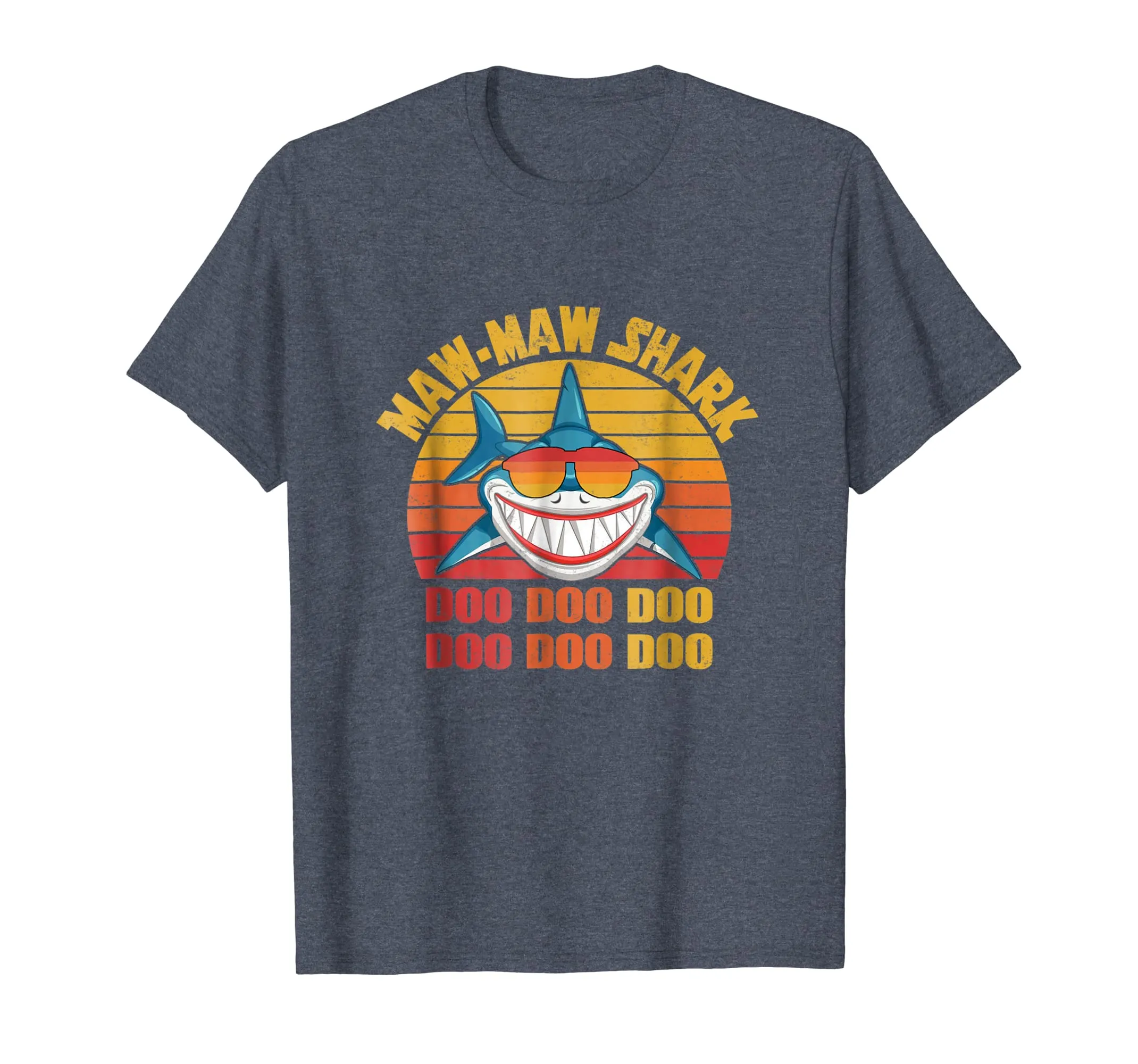 Retro Vintage Style Maw-maw Shark Tshirt gift for Mother Mom