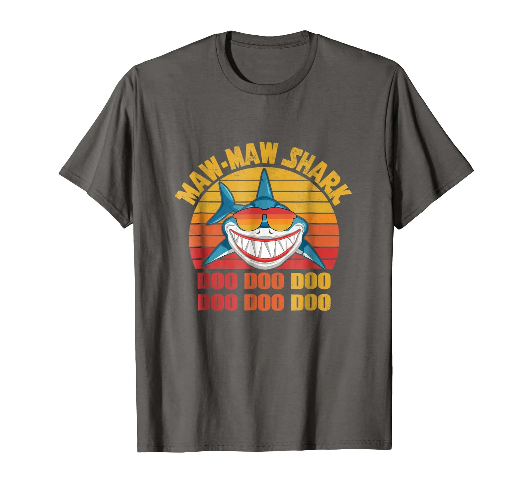 Retro Vintage Style Maw-maw Shark Tshirt gift for Mother Mom