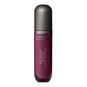 REVLON Ultra HD Lip Mousse Hyper Matte, Longwearing Creamy Liquid Lipstick in Plum / Berry, Rocky Plum (840), 0.2 oz