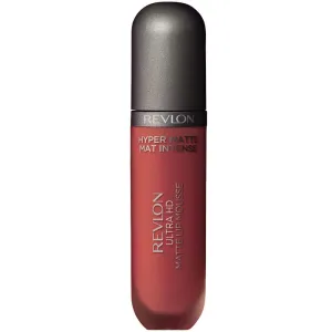 REVLON Ultra HD Lip Mousse Hyper Matte, Longwearing Creamy Liquid Lipstick in Plum / Berry, Spice (825), 0.2 oz