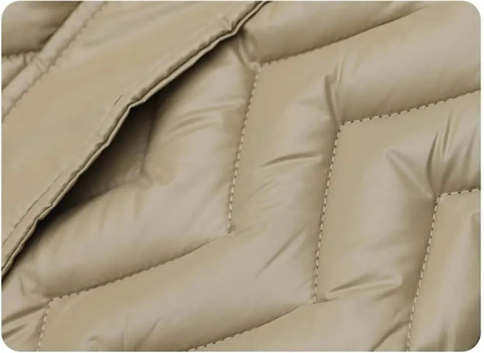 Rfmfkkg Women'S Long Solid Color Sleeveless Vest Puffer Jacket Cotton Padded Hooded Vest Coat