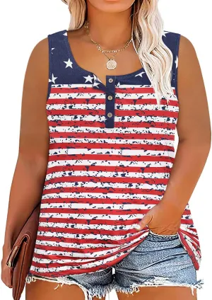 RITERA Plus Size Tanks Tops for Women Summer V Neck Solid Color Sleeveless Tanks Shirts Basic Causal Trendy Tanks Tops