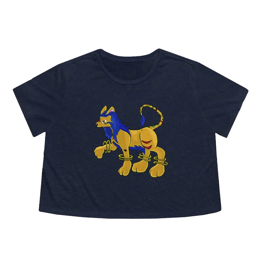 Roararing Women's Flowy Cropped Tee