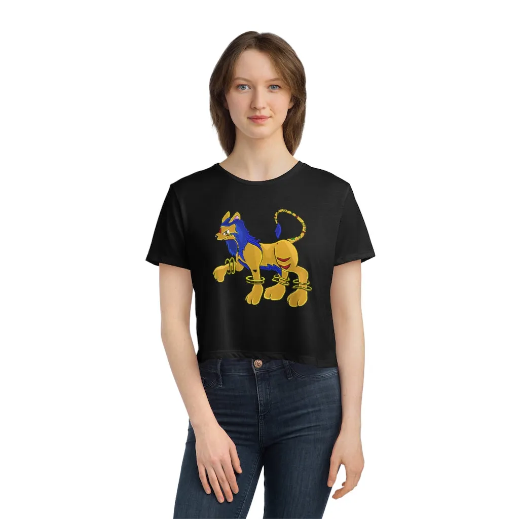 Roararing Women's Flowy Cropped Tee