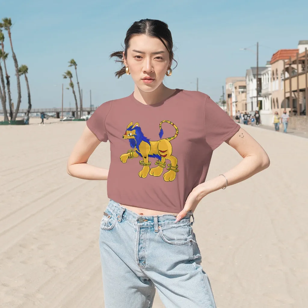 Roararing Women's Flowy Cropped Tee