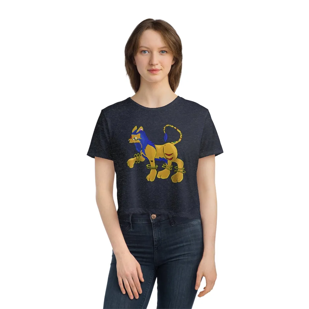 Roararing Women's Flowy Cropped Tee