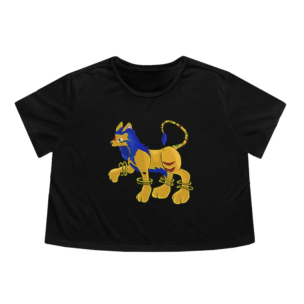Roararing Women's Flowy Cropped Tee