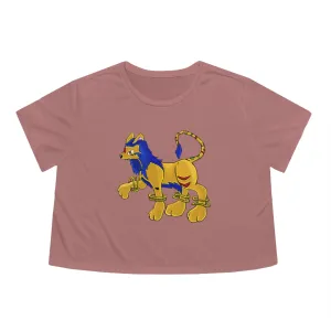 Roararing Women's Flowy Cropped Tee