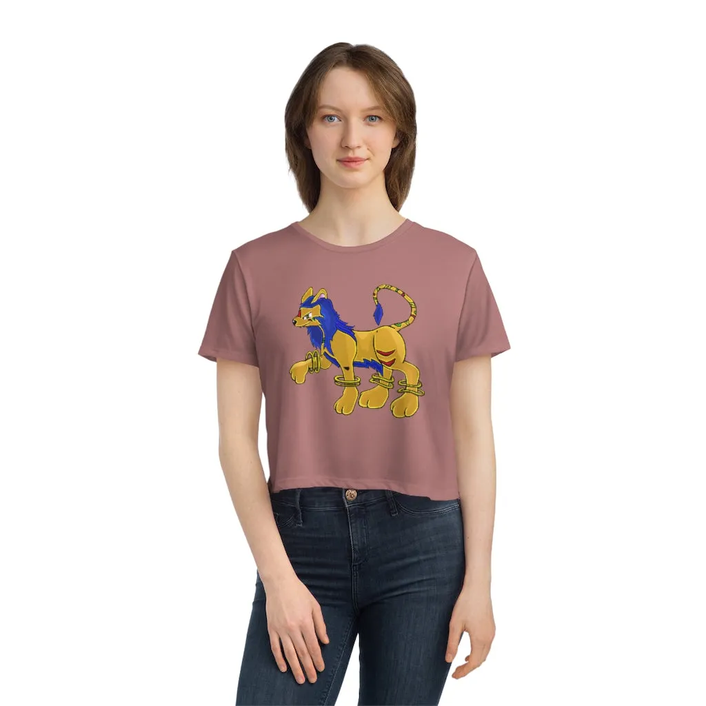 Roararing Women's Flowy Cropped Tee