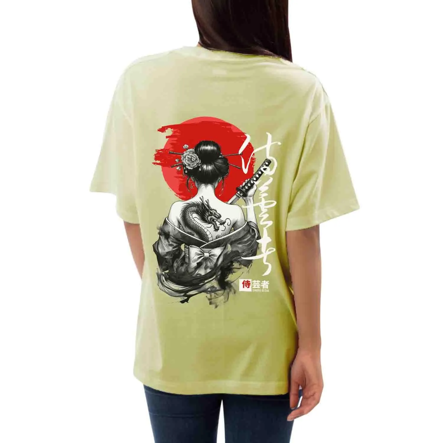 Samurai dragon Women's Oversized T-shirt