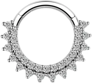 Septum Ring 16G Septum Nose Ring 316L Stainless Steel Septum Piercing Daith Piercing Jewelry Conch Helix Earring Cartilage Earring for Women Men