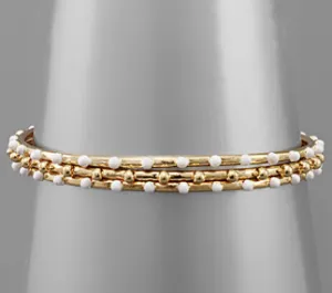 Set of 3 Golden Bangles