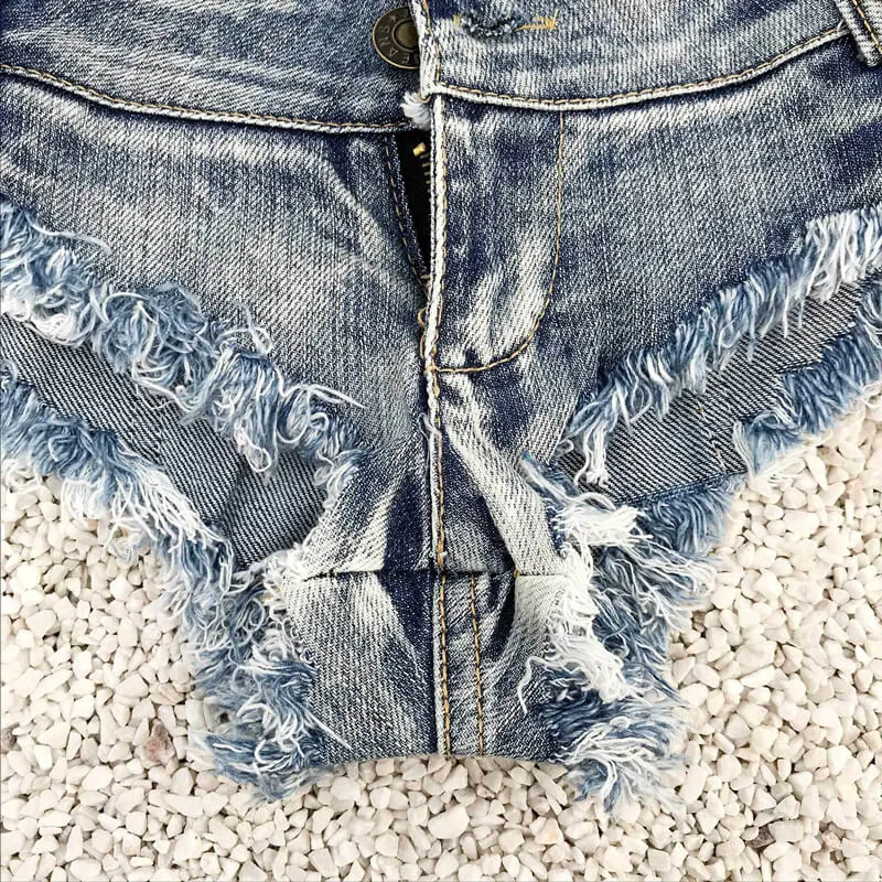 Sexy Fashion Women's Mini Low Waist Denim Jeans Shorts
