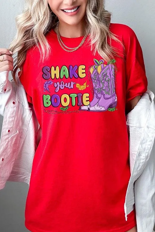 Shake Your Bootie Mardi Gras Plus Heavyweight Tee