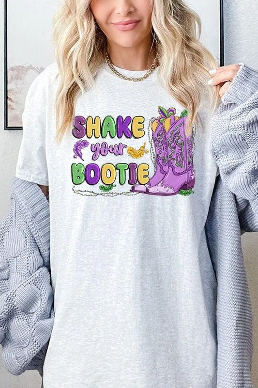 Shake Your Bootie Mardi Gras Plus Heavyweight Tee