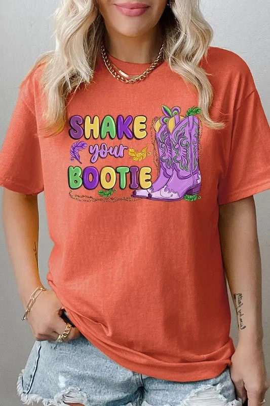 Shake Your Bootie Mardi Gras Plus Heavyweight Tee
