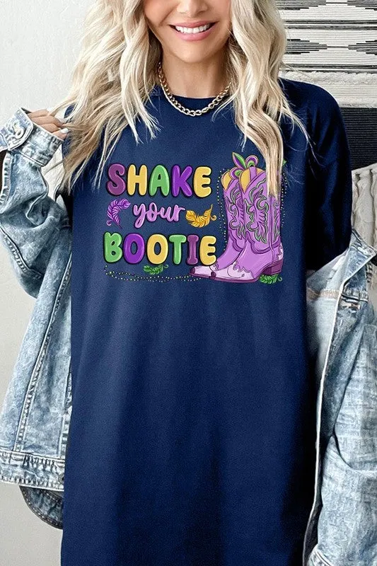 Shake Your Bootie Mardi Gras Plus Heavyweight Tee
