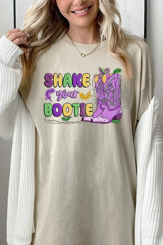 Shake Your Bootie Mardi Gras Plus Heavyweight Tee