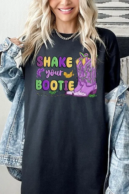 Shake Your Bootie Mardi Gras Plus Heavyweight Tee