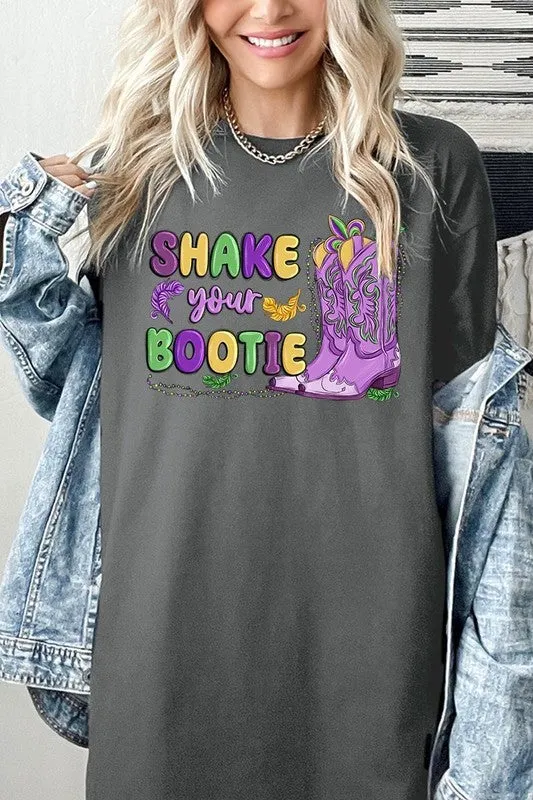 Shake Your Bootie Mardi Gras Plus Heavyweight Tee