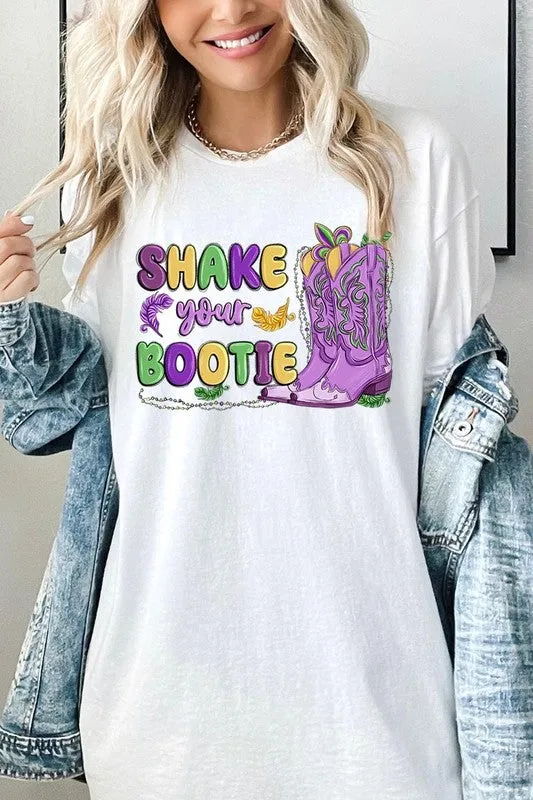 Shake Your Bootie Mardi Gras Plus Heavyweight Tee