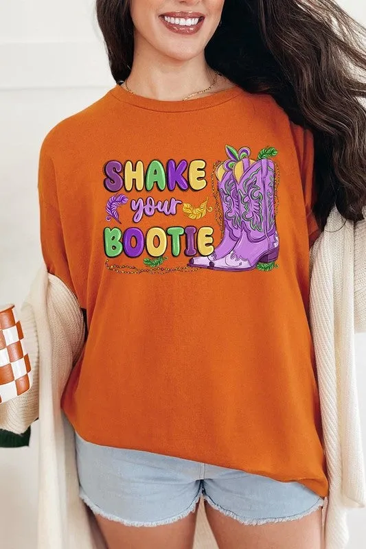 Shake Your Bootie Mardi Gras Plus Heavyweight Tee