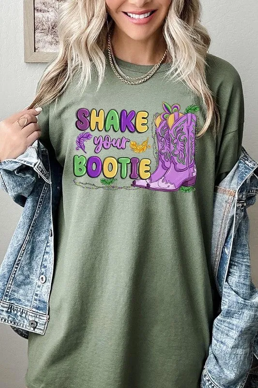 Shake Your Bootie Mardi Gras Plus Heavyweight Tee