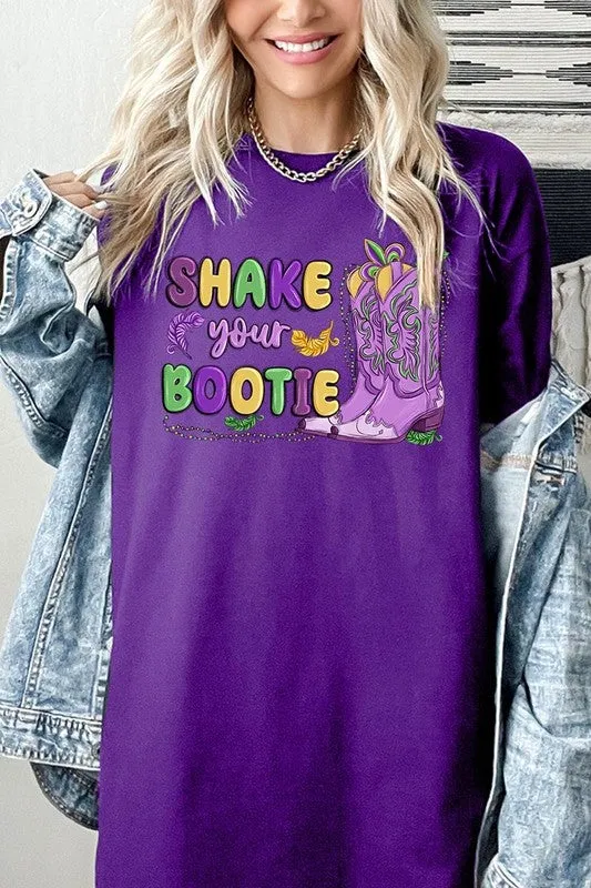 Shake Your Bootie Mardi Gras Plus Heavyweight Tee