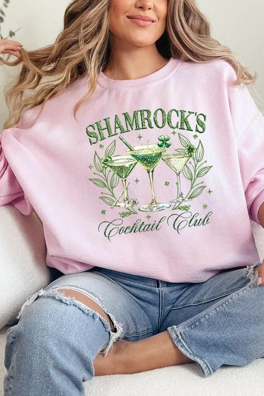 Shamrock's Cocktail Club Graphic Plus Sweatshirt