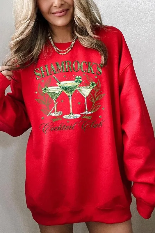 Shamrock's Cocktail Club Graphic Plus Sweatshirt