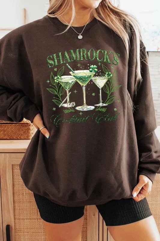 Shamrock's Cocktail Club Graphic Plus Sweatshirt