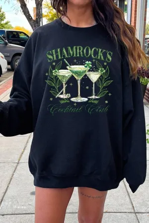 Shamrock's Cocktail Club Graphic Plus Sweatshirt